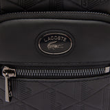 Lacoste Embossed Monogram Small Crossover Bag, Black, One Size