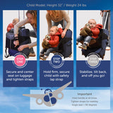 Lugabug Travel Seat for Kids, The Original and Patented Ride-On Suitcase for Toddlers, Child Carrier for Carry-On Luggage, Family Airport Travel Made Easy (Suitcase not Included)
