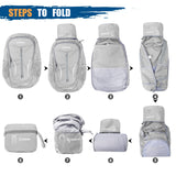 ZOMAKE Ultra Lightweight Packable Backpack 25L, Foldable Hiking Backpacks Water Resistant Small Folding Daypack for Travel(Sliver Grey)
