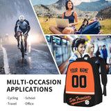 ANTKING San_Francisco Backpack High capacity Custom Any Name and Any Number Gifts for Kids Men Fans