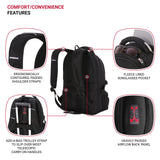 SwissGear 2769 ScanSmart Laptop Backpack, Fits Most 16 Inch Laptops, TSA Friendly, Work, School, Men's and Women's, Black