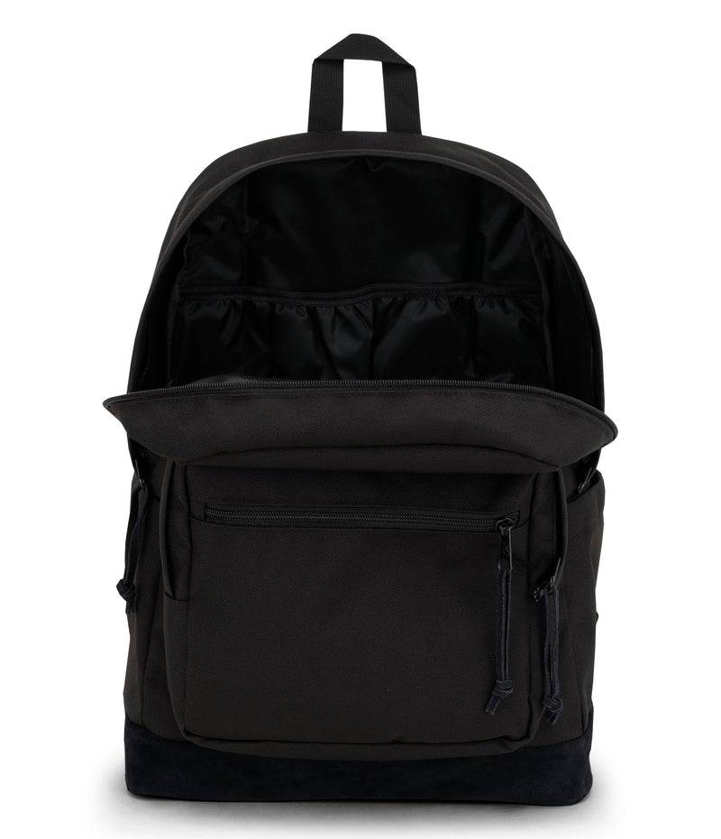 JanSport Right Pack Backpack - Durable Daypack with Padded 15" Laptop Sleeve, Spacious Main Compartment & Integrated Water Bottle Pocket, Monochrome Black