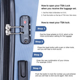 Travelhouse 4 Piece Luggage Sets, Hardshell ABS Suitcase Set with Wheels,Tsa Lock,Lightweight Hardside Travel Suitcases 16“20”24“28”