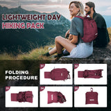 EgoNova 12L Ultralight & Thin Packable Daypack, Small Foldable Hiking Backpack Travel Bag, Water Resistant Day Pack for Men Women