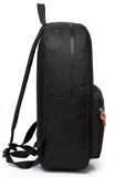 VASCHY School backpack, Lightweight Casual Classic Water-resistant School Rucksack Travel Backpack 15 inch Laptop Black