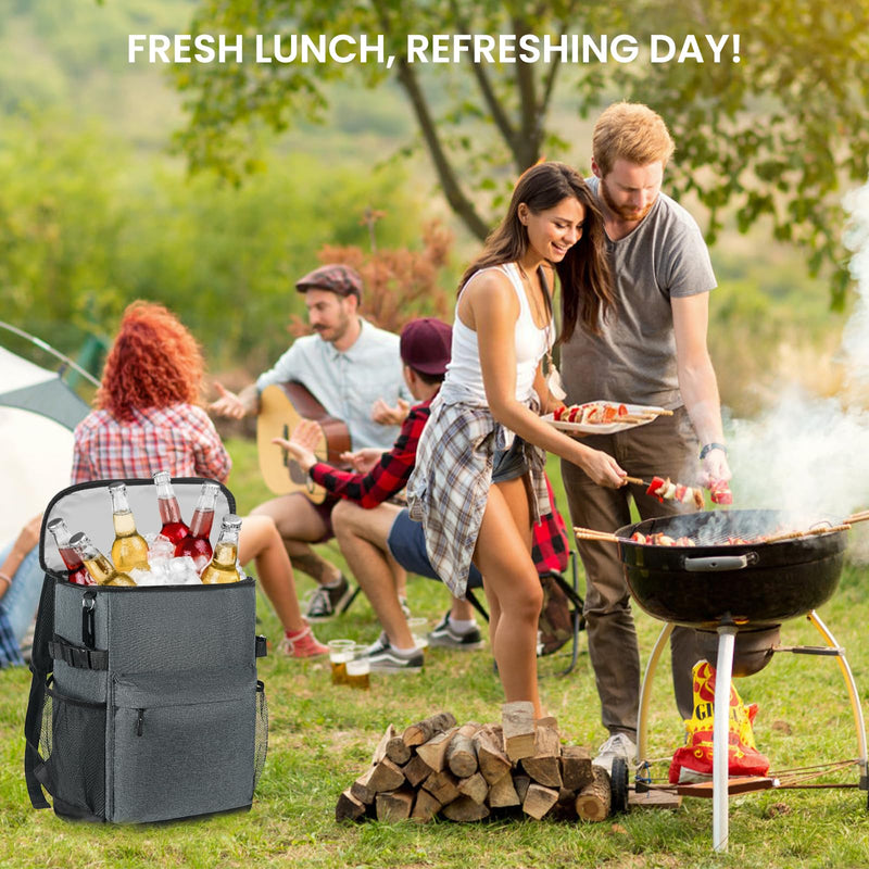 Cooler Backpack 33/40 Cans Coolers Insulated Leak Proof for Men & Women, Waterproof Soft Sided Lunch Camping Beach Travel Ice Chest Bag Hiking Picnic Backpack