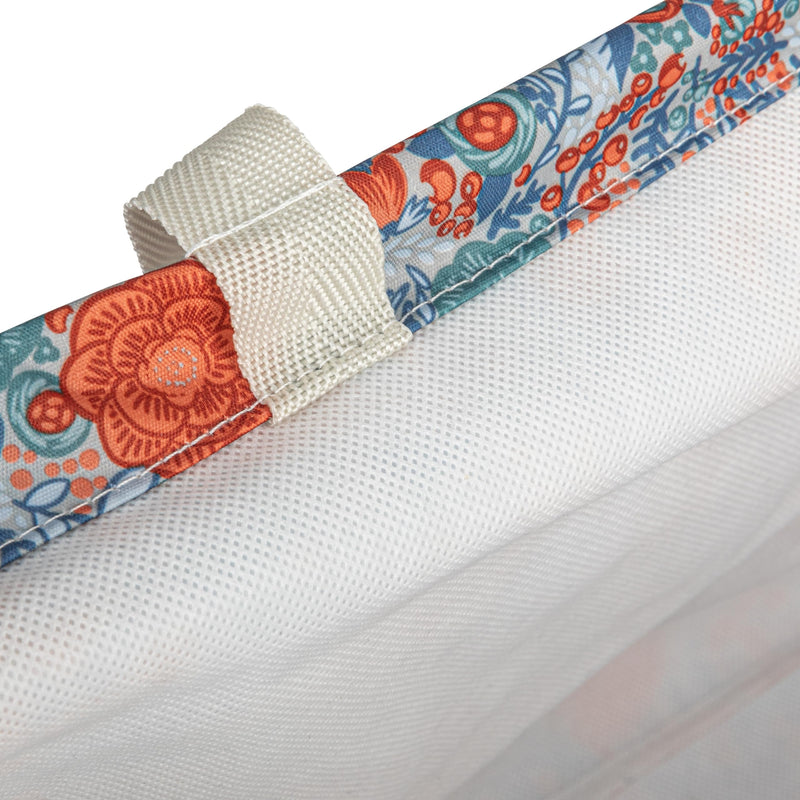 Household Essentials Large Canvas Utility Tote Bag with Handles | Collapsible Storage Basket for Laundry, Groceries, College, Beach, Car & More | Water-Resistant Lining | 11"x22"x13"