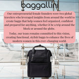 Baggallini Soho Backpack - Travel Laptop Backpack for Women - Lightweight Water-Resistant Luggage Bag, Black
