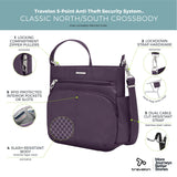 Travelon Anti-Theft Classic North/South Crossbody Bag