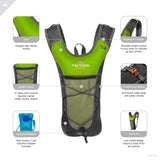 Teton Sports Trailrunner Hydration Backpacks– Hydration Backpack for Hiking, Running, Cycling, Biking, 2L Hydration Bladder Included