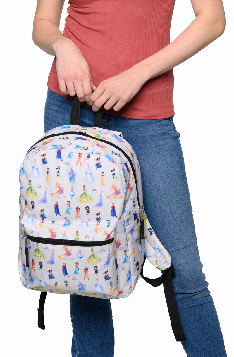 Disney 16" Laptop Backpack Cargo Pocket D100 Princess Minnie Mouse AOP