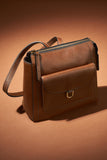 Fossil Women's Parker LiteHide™ Leather Mini Backpack Purse Handbag, Medium Brown (Model: ZB1921200)