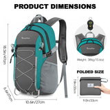 Seektop 20L Foldable Waterproof Hiking Backpack, Ultralight Small Lightweight Daypack Packable Backpack for Men Woman