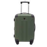 Travelers Club Chicago Hardside Expandable Spinner Luggage, Thyme Green, 22" Carry-On