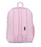 JanSport Cross Town Plus Backpack - Large Main Compartment, Side Water Bottle Pocket, 15-Inch Padded Laptop Sleeve - Pink Ice