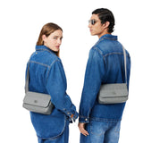 Lacoste Unisex Monogram Crossover Bag, Nomogramme Grey, One Size