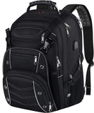 VECKUSON 18.4 Laptop Backpack for unisex, 60L Extra Large Gaming Laptops Back Bag with USB Charger Port,TSA Friendly Flight Approved and RFID Anti-Theft Pocket Heavy-duty Pack,21.3*15.7*11.8inch Grey