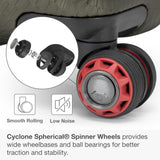 Traveler's Choice Maxporter II Polycarbonate Hardside Trunk with Spinner Wheels, Green, 31-Inch Trunk