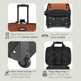 Travel Select Amsterdam Softside Expandable Luggage with Rolling Wheels, Navy, 21-Inch Carry-on