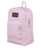 JanSport Cross Town Plus Backpack - Large Main Compartment, Side Water Bottle Pocket, 15-Inch Padded Laptop Sleeve - Pink Ice