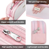 KALIDI Grid Mesh Pencil Case Large Capacity Pencil Case Big Pencil Pouch With Zipper Simple Stationery Bag Aesthetic Pen Bag for School Teen Girl Boy Multi-Purpose bag for office Men Women