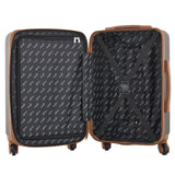 Wrangler 22" and 18" Heartland 2-Piece Carry-On Luggage Set, Chocolate