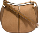 Cole Haan Women's Celenea Saddle Bag, Golden Honey Embossed Suede