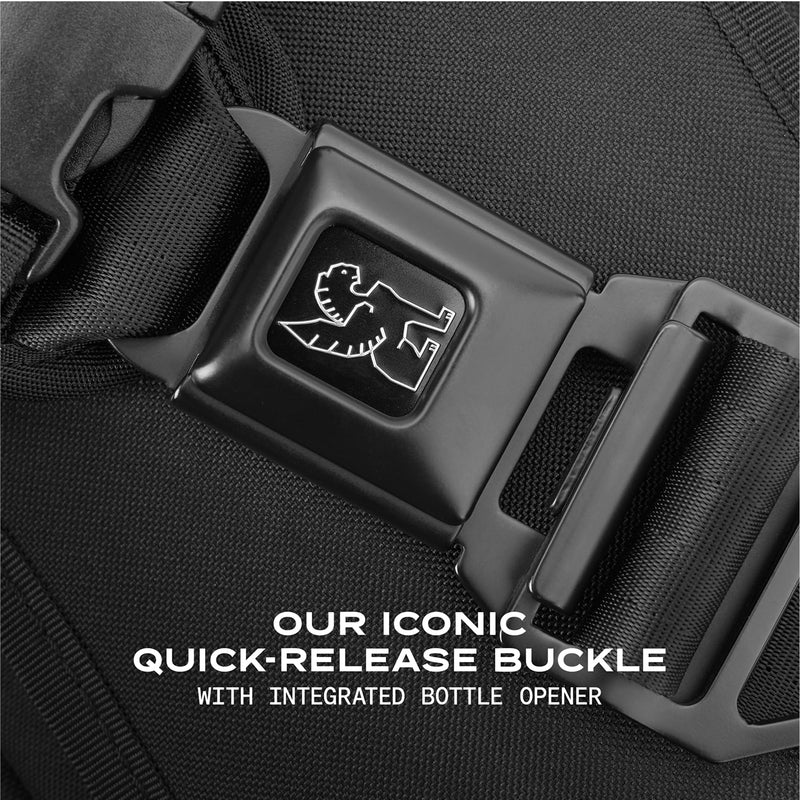 Chrome Industries Barrage Sling Bag – Crossbody Backpack for Women and Men w/Quick Release Buckle – 5L, Black X