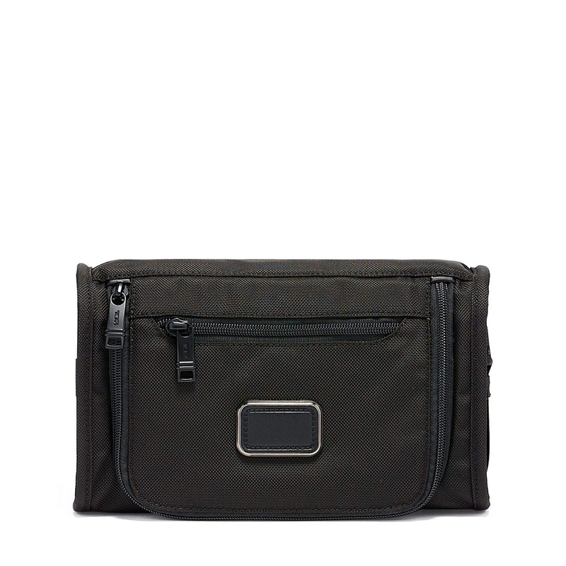 TUMI - Alpha Travel Kit - Travel Toiletry Bag - Compact Travel Organizer for Cosmetics & Essentials - TUMI Tracer - Black