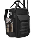 Baseball Bucket Bag Backpack, Coaches Bucket Bag Fit 6 Gallon Buket, Baseball Coaching Accessories with Multiple Pockets, Tactical Style Softball Coaches Bags with Backpack Straps Bucket not included