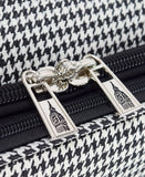 London Fog Cambridge 29" Expandable Spinner, Black White Houndstooth