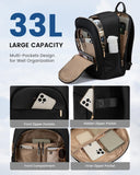 LOVEVOOK Laptop Backpack for Women, 17.3 Inch Business Backpack Purse, Large Capacity Casual Daypack, Work Computer Backpack, Travel Backpack for College, Black