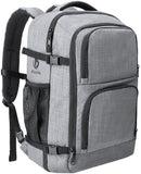 Dinictis Travel Backpack Carry on Flight Approved, Backpack Suitcase for Travel, Personal Item Travel Bag fits 17 inch Laptop- Grey