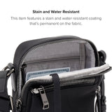 TUMI - Voyageur Persia Crossbody - Nylon Crossbody Travel Shoulder Bag for Women & Men - Stain- & Water-Resistant Fabric - Black & Gunmetal