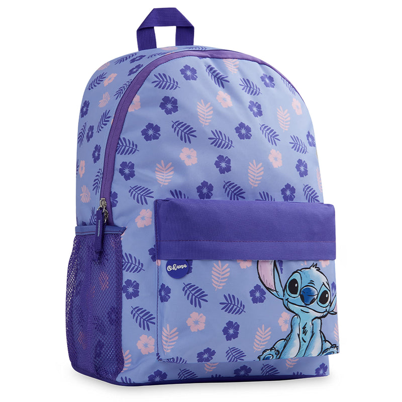 Disney Stitch Backpack for Girls Teens School Bag Kids Book Bag School Supplies Gifts (Purple)