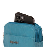 Modern Take Two RFID Crossbody - 5"x7" Lightweight Small Phone Wallet Crossbody Bag - Nylon Travel Purse