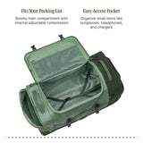 Eagle Creek Cargo Hauler XT Wheeled Duffel - Wheeled Backpack Duffel - Deployable Backpack Straps - Lockable U-Lid & Easy Access Compartment - 29" - Duck Green