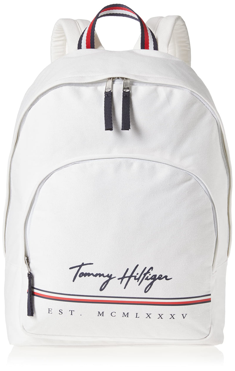 Tommy Hilfiger Men's York Backpack, Bright White, One Size
