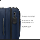 TUMI - Alpha Dual Access 4-Wheeled Carry-On - Expandable, Durable and Lightweight Luggage - Navy