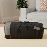 Travelers Club Polo & Racquet Club 32 Inch Collapsible, Black/gray Travel Duffel, One Size, 6 Pieces