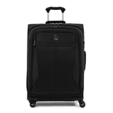 Travelpro Tourlite Softside 25" Expandable Luggage with 4 Spinner Wheels, Lightweight Suitcase, Checked Medium, Black