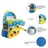 Bioworld Pokemon Pikachu 2-Piece 16" Kids Backpack & Utility Case Set For School And Travel