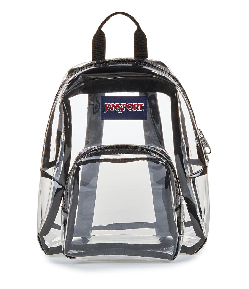 JanSport Mini Pack - Lightweight 10L Backpack with Adjustable Straps and Front Zipper Pocket - Perfect for Travel, Concerts, & Everyday Use, Clear