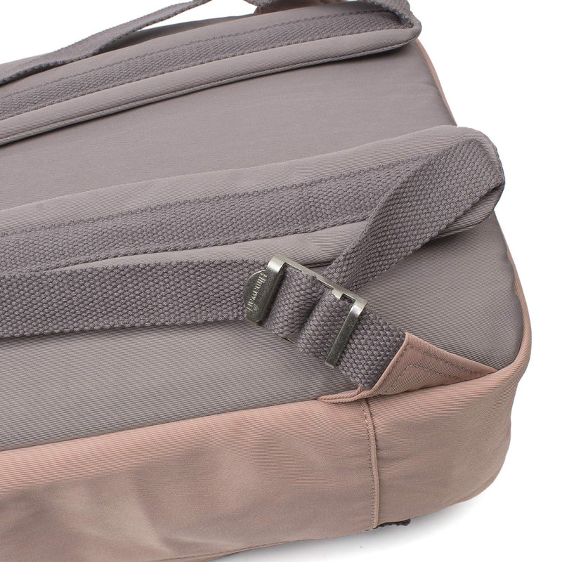 Himawari Backpack/Travel Backpack for Women 14.9" College Vintage Waterproof Bag ， Work Backpack for 14inch Laptop(Grey&Pink-HIM-32#）