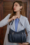 HESHE Genuine Leather Purses for Women Shoulder Hobo Bag Crossbody Satchel Handbags Designer Ladies Totes Purse