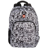 LEGO Iconic Prints Kids School Backpack Bookbag, for Travel, On-the-Go, Back to School, Boys and Girls, with Adjustable Padded Straps and Fun patterns, Crowd Color Me