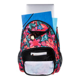 Roxy Women's Shadow Swell Backpack | Travel | Everyday Carry | Work | Gym | 21L | Recycled Polyester, Anthracite Floral Fiesta