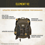 Insights Hunting by frogg toggs- The V2 Element, Heavy Duty 1,831 Cubic Inch Hiking Fishing Camping Hunting Backpack, Realtree APX