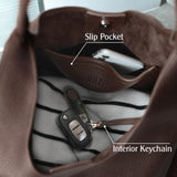 Hobo Bags for Women Soft Vegan Leather Shoulder Handbag Slouchy Tote Purses (Coffee)