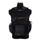 Eastsport Mesh Beach Backpack Lightweight See Through for Travel, College, Swim, Gym Bag, Black